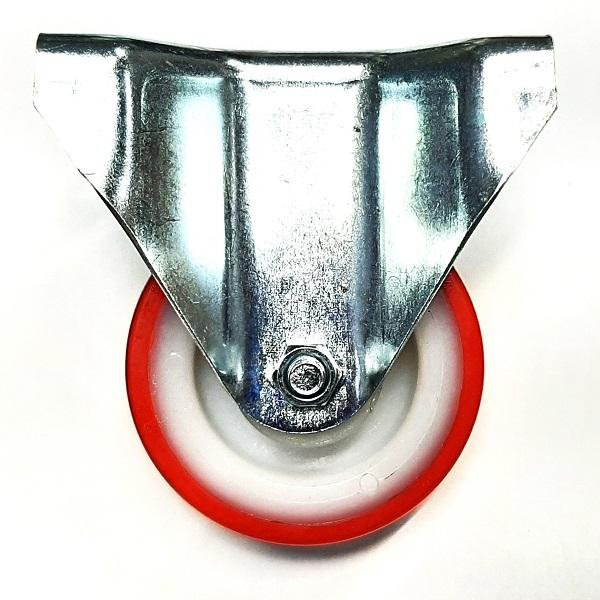 Thumb do produto Rodizio Chapa 105x85mm Roda  80x30mm (150Kg) Fixo Roda Poliuretano MGO